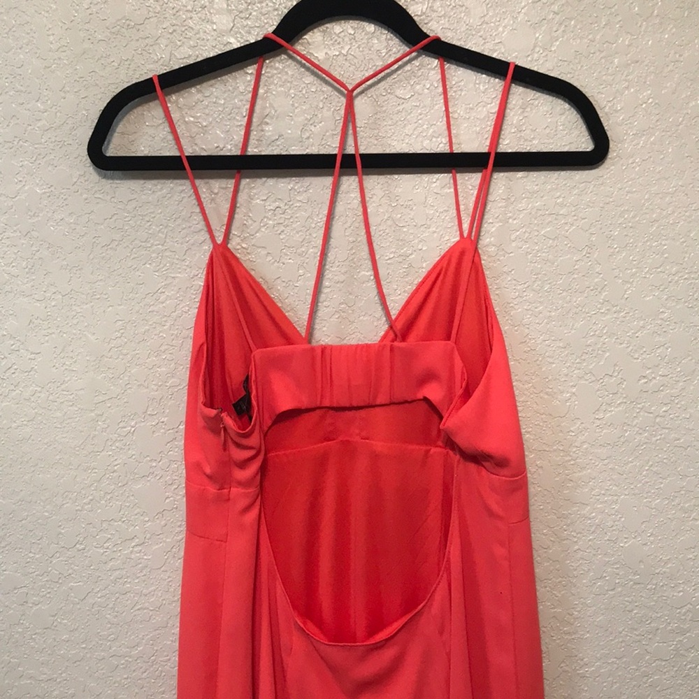 Express Spaghetti Strap Dress Coral Size 10 - Picture 2 of 3